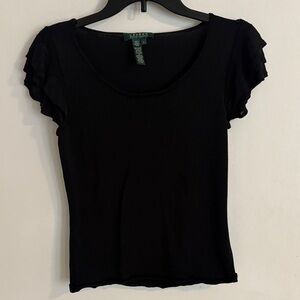 Ralph Lauren Black Short Sleeve Top